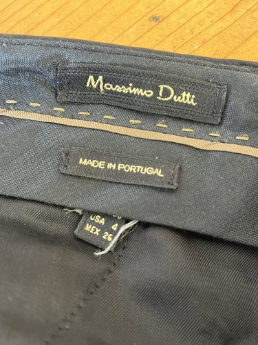 Kalhoty Massimo Dutti s podílem bavlny a elastanu