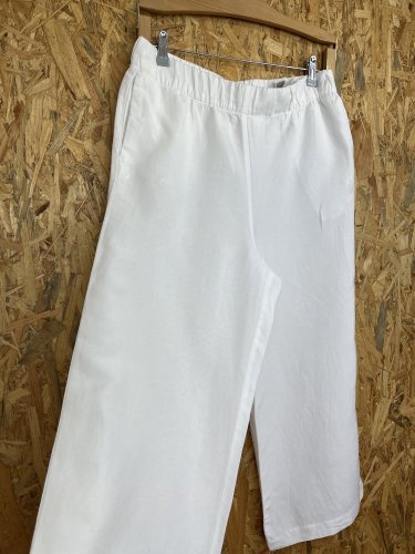 Široké kalhoty H&M 55 % len 45 % viskoza