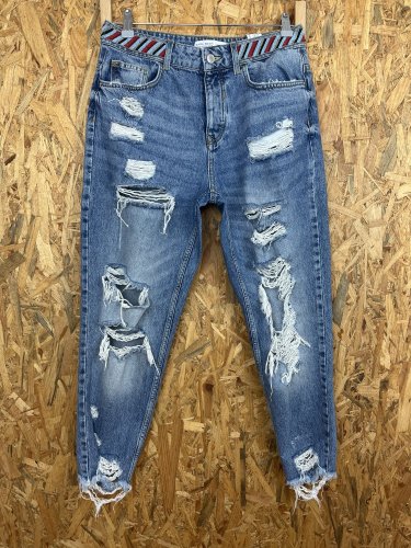 Trhané džíny ZARA 100 % bavlna