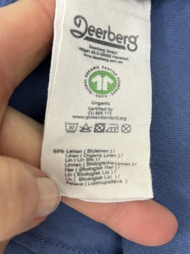 Oversize košile Deerberg 55 % len 45 % bavlna