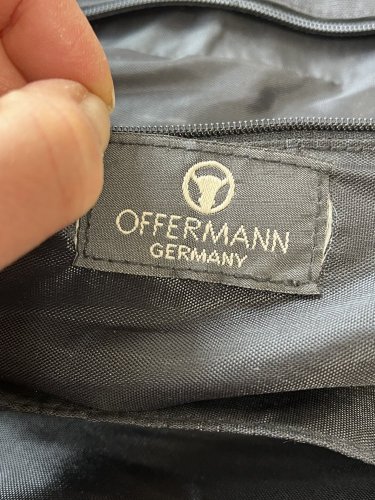 Maxi taška OFFERMANN 100 % kůže a 100 % bavlna