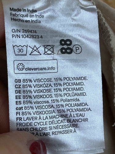 Košilové šaty H&M 85 % viskoza