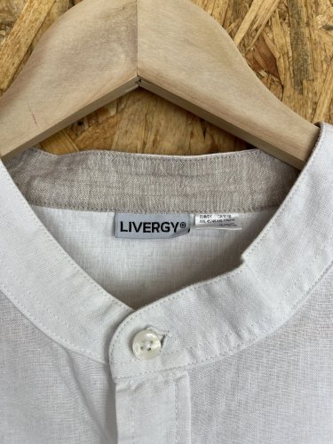 Pánská košile Livergy 55 % len 45 % bavlna