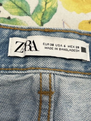 Riflové kraťasy ZARA 100 % bavlna