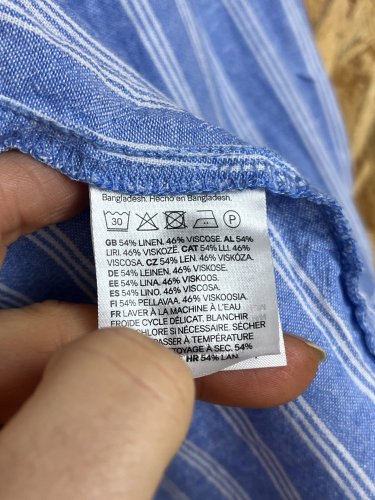 Oversize košile H&M 54 % len 46 % viskoza