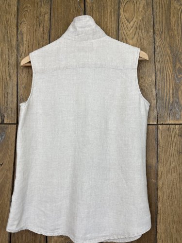 Vintage lněná vesta H&M 100 % len