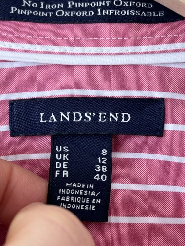 Bavlněná košile Lands`End 100 % bavlna