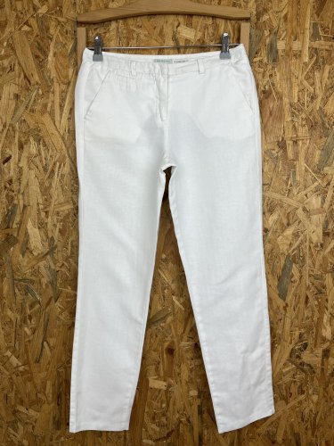 Přírodní kalhoty Benetton 52 % bavlna 48 % len