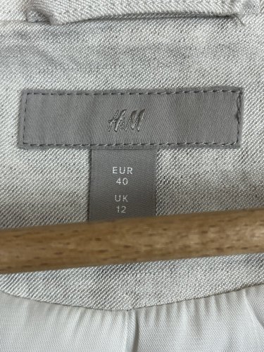 Lněné sako H&M 48 % len 52 % viskoza
