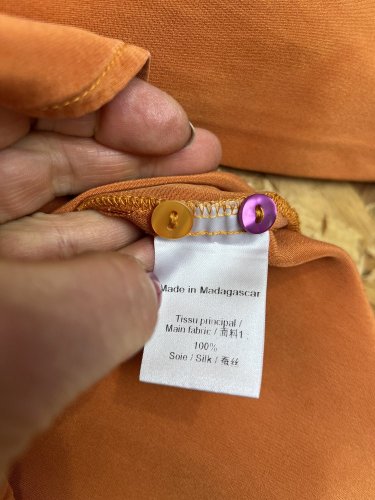 Hedvábná tunika Made in Madagascar 100 % hedvábí