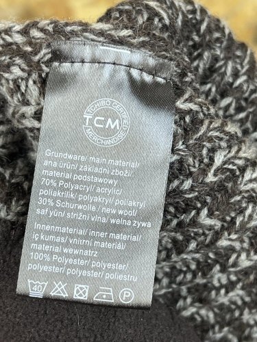 Zimní čepice TCM 30 % vlna