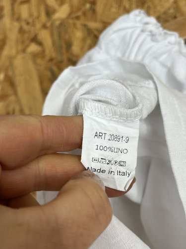 Lněné kraťasy Made in Italy 100 % len