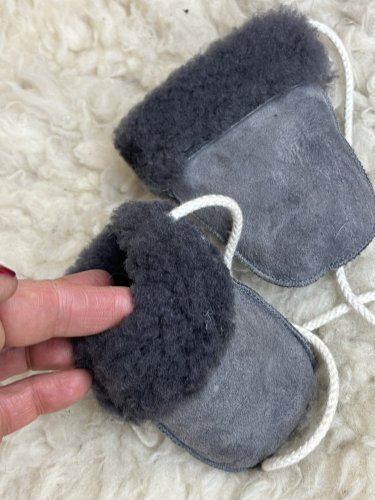 Dětské rukavice Made in Germany 100 % kůže a 100 % beran