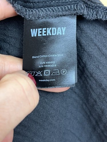 Bavlněná košile Weekday 100 % bavlna