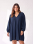 Oversize šaty H&M 55 % viskoza 45 % bavlna
