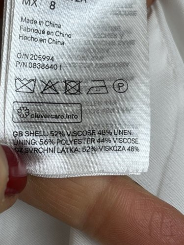 Lněné sako H&M 48 % len 52 % viskoza