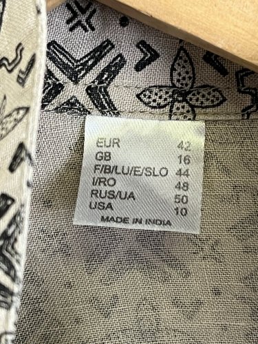 Lněná košile Made in India 100 % len