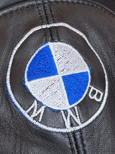 Kožená kšiltovka BMW 100 % kůže