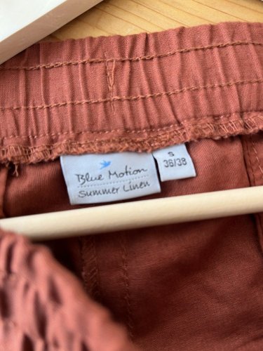 Široké kalhoty Blue Motion 55 % len 45 % bavlna