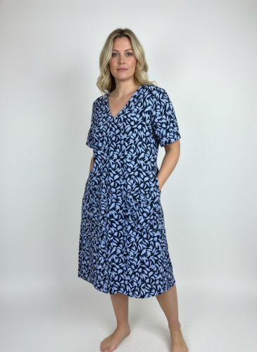 Lněné šaty Marks&Spencer 55 % len 45 % viskoza