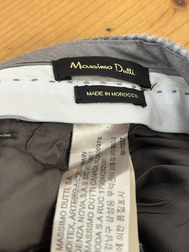 Vlněné kalhoty Massimo Dutti 97 % vlna