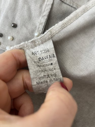 Prodloužené teplákové sako Made in Italy 97 % bavlna