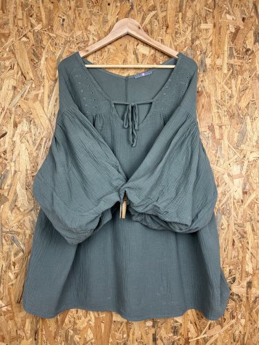 Oversize tunika Made in Italy s podílem bavlny