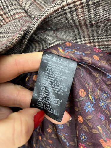 Vlněné sako H&M 23 % vlna
