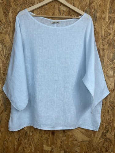 Oversize lněná tunika Made in Italy 100 % len