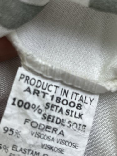 Hedvábný top Made in Italy 100 % hedvábí