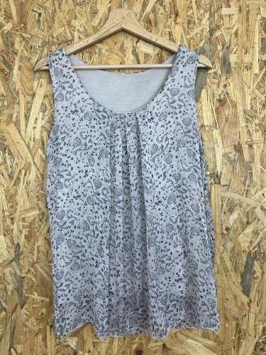 Hedvábný top Made in Italy 100 % hedvábí