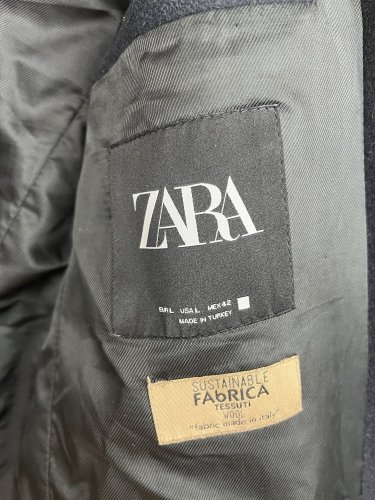 Pánský kabát ZARA 77 % vlna