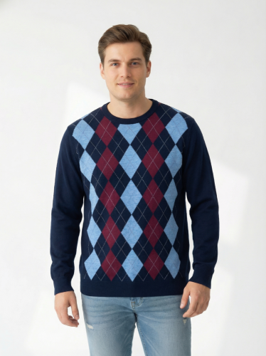 Pánský svetr Prince of Argyle 100 % vlna