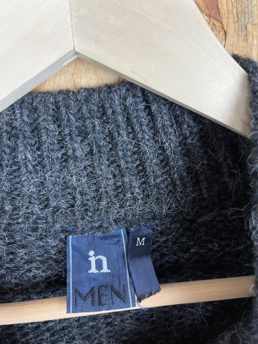 Pánský kardigan In Men 40 % vlna 10 % alpaka