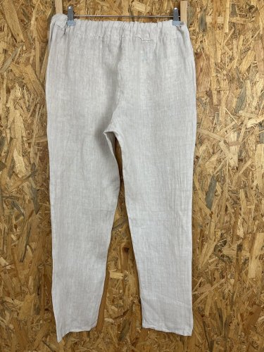 Lněné kalhoty Made in Italy 100 % len