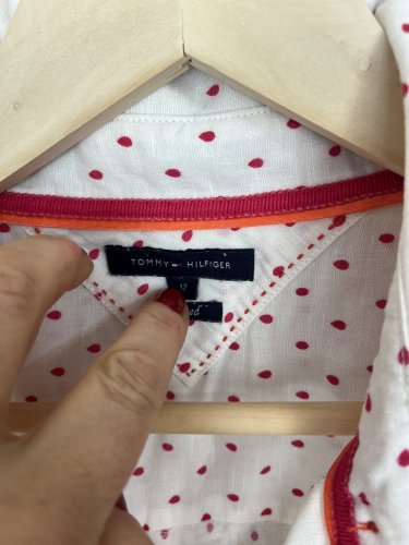 Přírodní košile Tommy Hilfiger 60 % len 40 % bavlna