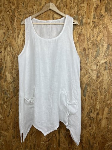 Lněné šaty Made in Italy 100 % len