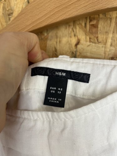 Lněná sukně H&M 100 % len