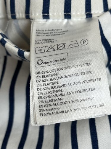 Námořní kalhoty H&M 62 % bavlna