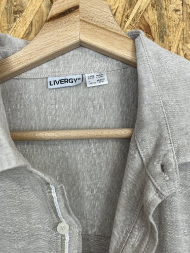 Pánská košile Livergy 55 % len 45 % bavlna