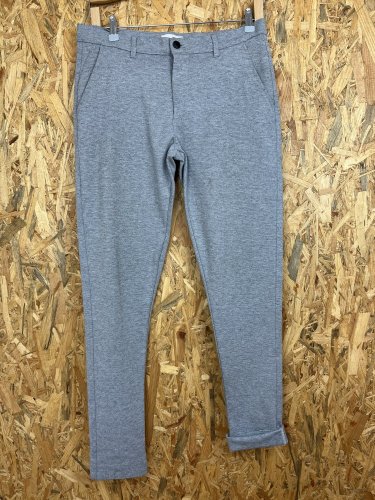 Pánské kalhoty Solid 70 % polyester 25 % viskoza