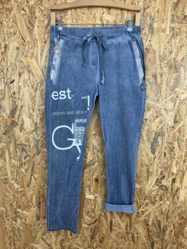 Elastické kalhoty Made in Italy 65 % viskoza