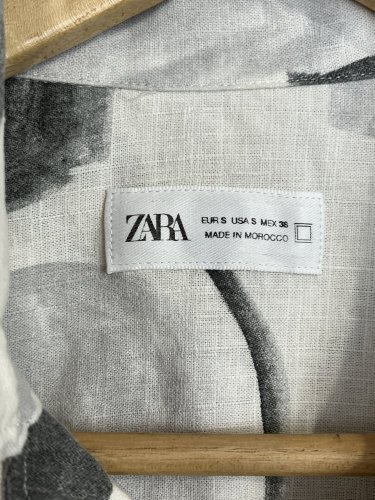 Pánská košile ZARA 52 % len 48 % viskoza