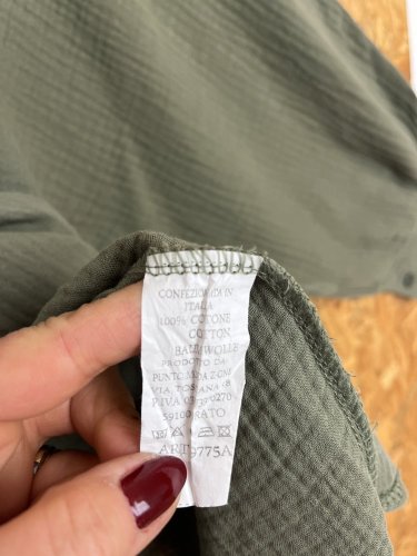 Oversize vaflová košile Made in Italy 100 % bavlna