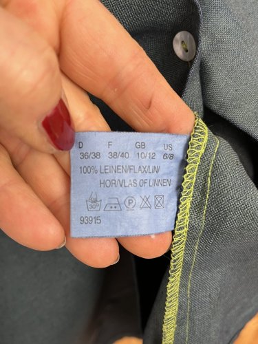 Prodloužená košile Olsen 100 % len