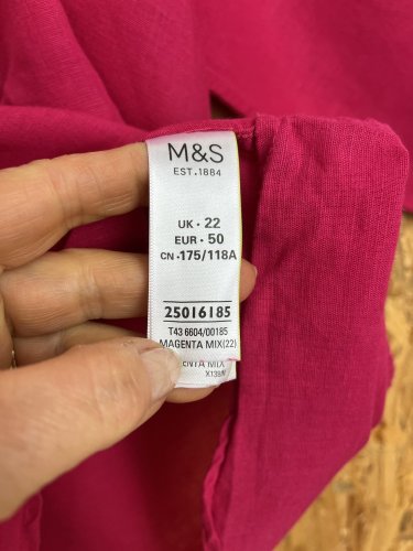 Oversize tunika Marks&Spencer 60 % len 40 % bavlna