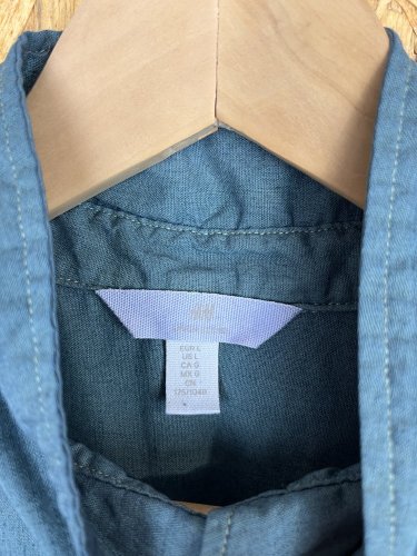 Košile H&M 48 % bavlna 52 % len
