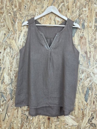 Lněný top Made in Italy 100 % len