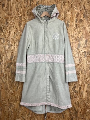 Přírodní kabát Repeat 55 % len 45 % bavlna