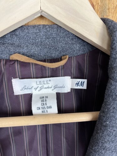 Vlněné sako H&M 50 % vlna